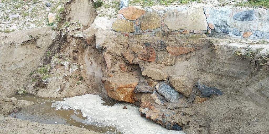 Mantenimiento y conservación V. Dumbría. Playa de Ézaro - Mejora para la protección del DPMT (Antes de las obras)