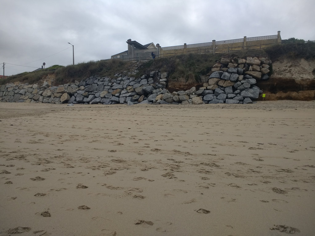 Mantenimiento y conservación V. Carballo. Playa de Razo - Mejora para la protección del DPMT (Antes de las obras)