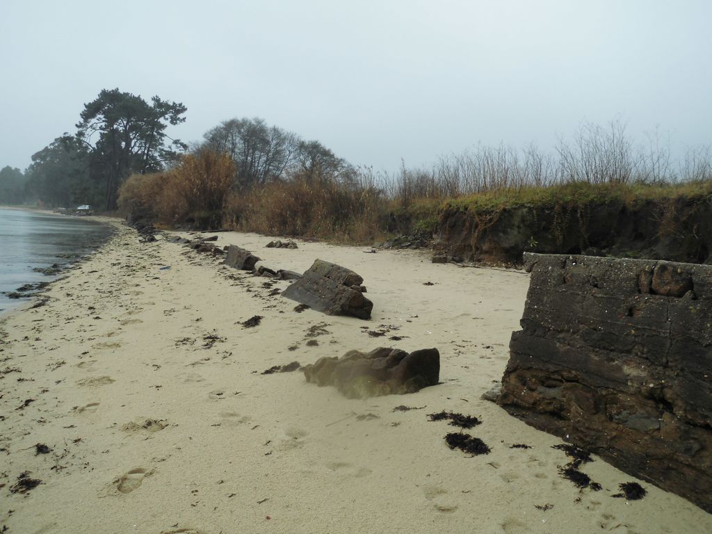 Playa de Ladeira do Chazo (T.M. de Boiro). Antes de las obras