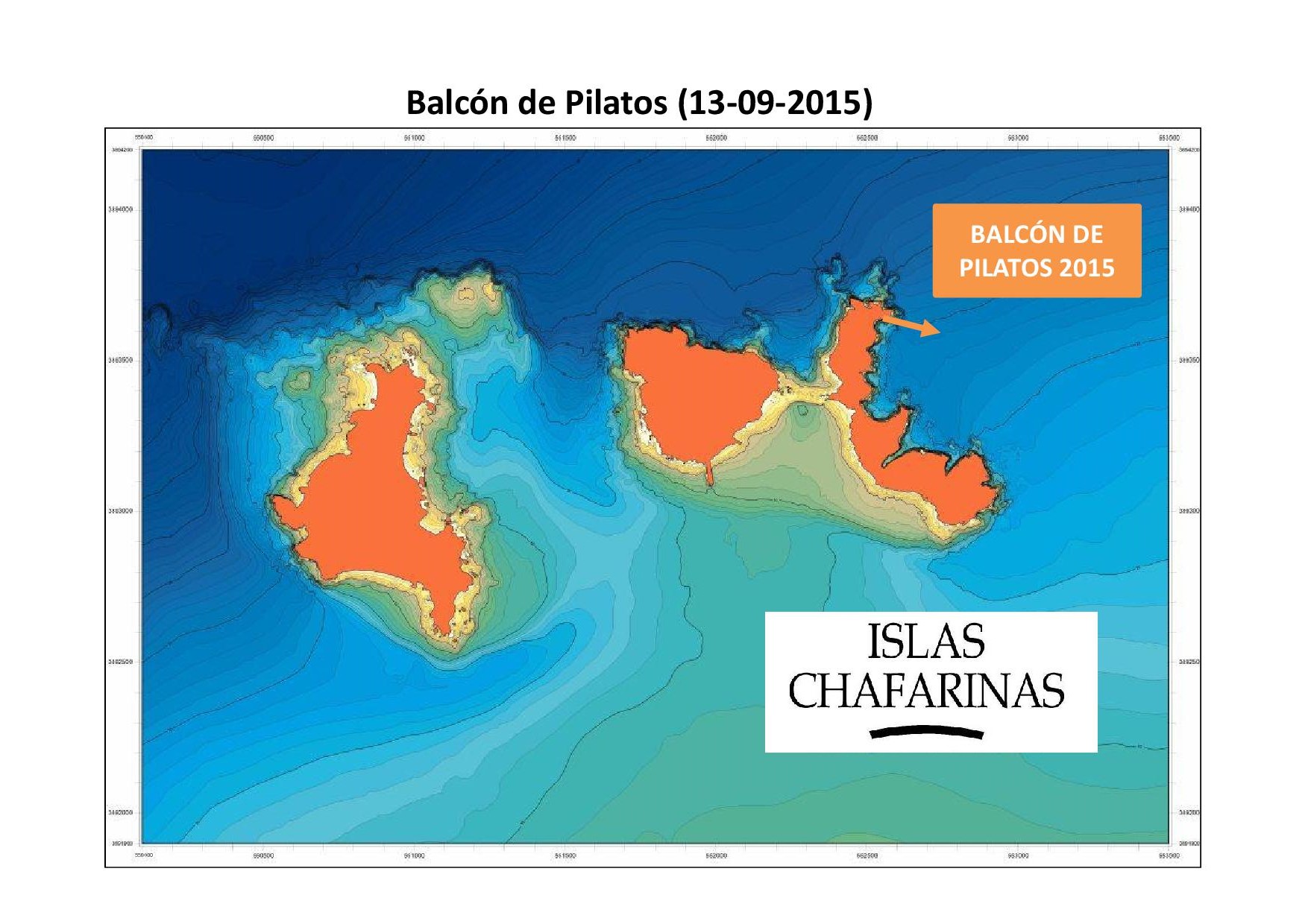 Resumen de las observaciones realizadas en cada metro de profundidad en Balcón de Pilatos (Chafarinas). Autor: Luis Sánchez Tocino. Universidad de Granada