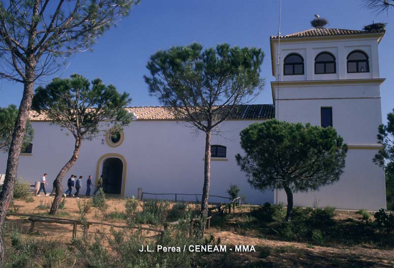 El centro de recepción de visitantes más importante del parque es el del Acebuche.