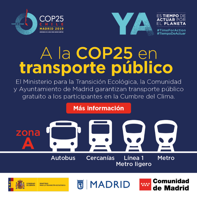 COP25 metro de madrid