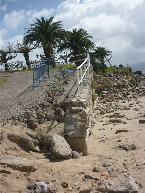 Playa de Panadeira. Rehabilitación acceso a la playa. 